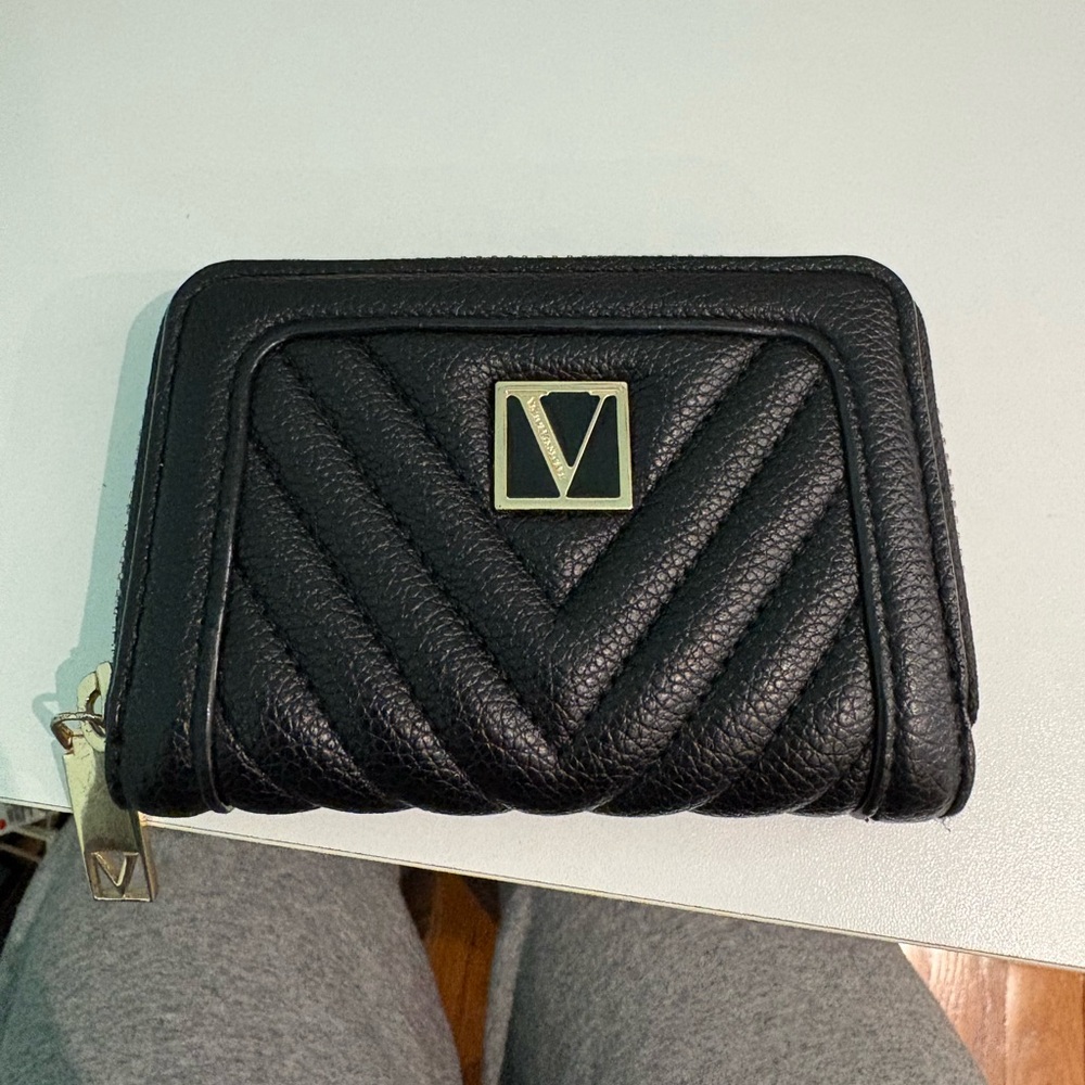 Victoria's Secret Black Chevron Wallet